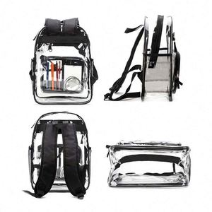 New Fashion Clear Transparent Pvc Multi-pockets Kids Transparent Clear School Bag School Bag Kids <b>Backpack</b> - Product Image 4