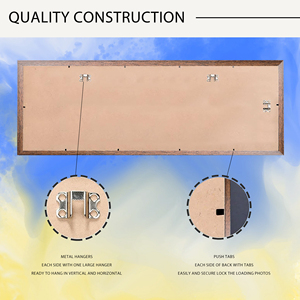 Maßgefertigter Holzrahmen MDF Langer Abgeschrägter Fotorahmen Holz Großhandel Künstlerischer Bilderrahmen für Wanddekoration - Product Image 3