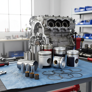 แหวนลูกสูบอลูมิเนียมอัลลอยใหม่สำหรับมิตซูบิชิ ปาเจโร ดีโอเอชซี 24V6 3500 - Product Image 3