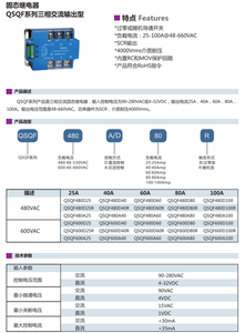QSQF600A60 60A 600V крепление панели SSR 3 фазы твердотельное реле Модуль заднего хода <span class=keywords><strong>SCR</strong></span> выход - Product Image 6