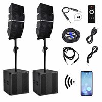 HDL50A Enceintes Line Array Actives 4 Canaux 4K avec Aimant Néodyme Étanche pour Scène Professionnelle, Mariages, DJ et Son Surround