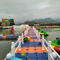 Plateforme flottante en plastique, ponton flottant, fabrication chinoise