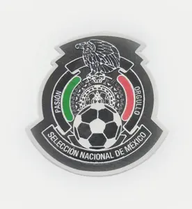 3D Mexico football TPU heat transfer patch shoulder patch label for clothing