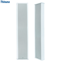 Altavoz de Columna IP-80SK III de 80W de Alta Potencia Thinuna, Altavoz Activo para Exteriores Resistente a la Intemperie con Controlador de 6.5 Pulgadas y 220V CA