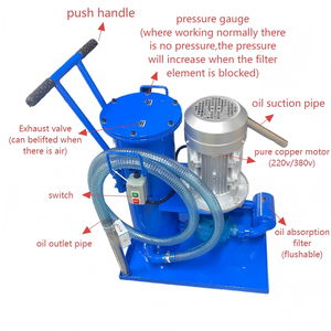 LUC LUCA LUCBシリーズ新型ポータブルディーゼルオイル精製装置工業廃油リサイクルプッシュカートフィルター原油 - Product Image 2