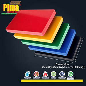 แผ่นโฟมพีวีซีสีตามสั่ง หนา 18 มม. ความหนาแน่น 0.6 กรัม/ซม.³ ปลอดสารพิษ ทนน้ำมัน ทนไฟ สำหรับเฟอร์นิเจอร์ภายในอาคาร ตัดด้วยเครื่อง PIMA - Product Image 1