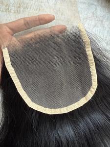 Comprar Peluca de Cabello Humano con Cierre 5x5, Negra Natural, Textura Ondulada, Encaje Suizo, para Mujer, Estilo de Salón - Product Image 3