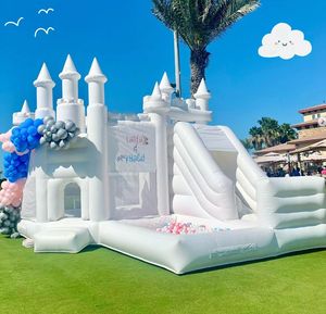 Noleggio per feste in giardino Oxford Moonwalk al coperto buttafuori gonfiabili per bambini castello gonfiabile saltatore per casa di rimbalzo bianco per feste - Product Image 1