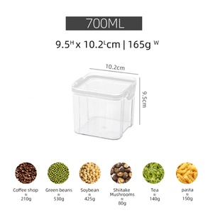 Modern Clear Airtight <b>Plastic</b> <b>Container</b> Set for Kitchen <b>Food</b> Storage Eco-Friendly with Lids for Pantry Organization Load - Product Image 4