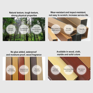 防水防湿エコフレンドリーウッドプラスチック複合<span class=keywords><strong>PVC</strong></span>スクエア木材チューブリビングルームインテリア装飾 - Product Image 6