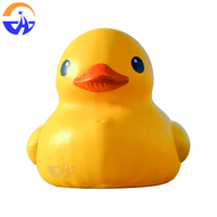 Modèle gonflable géant personnalisé de canard jaune, marque Chenghuang, en tissu Oxford, pour accessoires décoratifs en extérieur et centres commerciaux