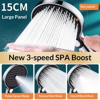 Pommeau de douche à effet pluie haute pression avec jet super puissant pour salle de bain domestique, ensemble de douche au design moderne