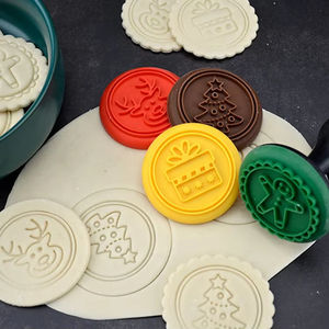 シリコンDIYクリスマスと毎日焼くクッキースタンプクッキーカッタービスケットセット - Product Image 3