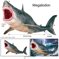 Modelo de Tiburón Megalodón de Plástico PVC Sólido, Juguete de Animal Marino Realista, Educativo, para Exhibición, Modelo Oceánico, Suministro al por Mayor B2B