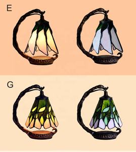 Abajur <span class=keywords><strong>tiffany</strong></span> original fait à la main vitrail arqué lampe de chevet bureau unique salon veilleuses lampes de table luxe - Product Image 3