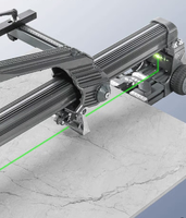 Coupe-Carreaux et Verre Céramique Manuel Industriel de Haute Précision, Positionnement Laser Infrarouge avec Couteau Poussoir pour Grandes Plaques, Outils à Main