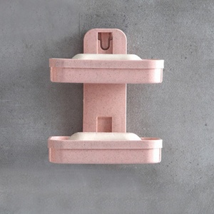 <strong>Soap</strong> <strong>Holder</strong> Bathroom Suction Cup Double-layer <strong>Soap</strong> <strong>Holder</strong> Wall Mounted <strong>Soap</strong> <strong>Holder</strong> with Drain - Product Image 5