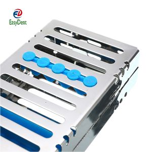 Scatola di sterilizzazione dentale Autoclave cassetta vassoio scatola Rack gomma Linker strumento clinica supporto per disinfezione dentale - Product Image 5