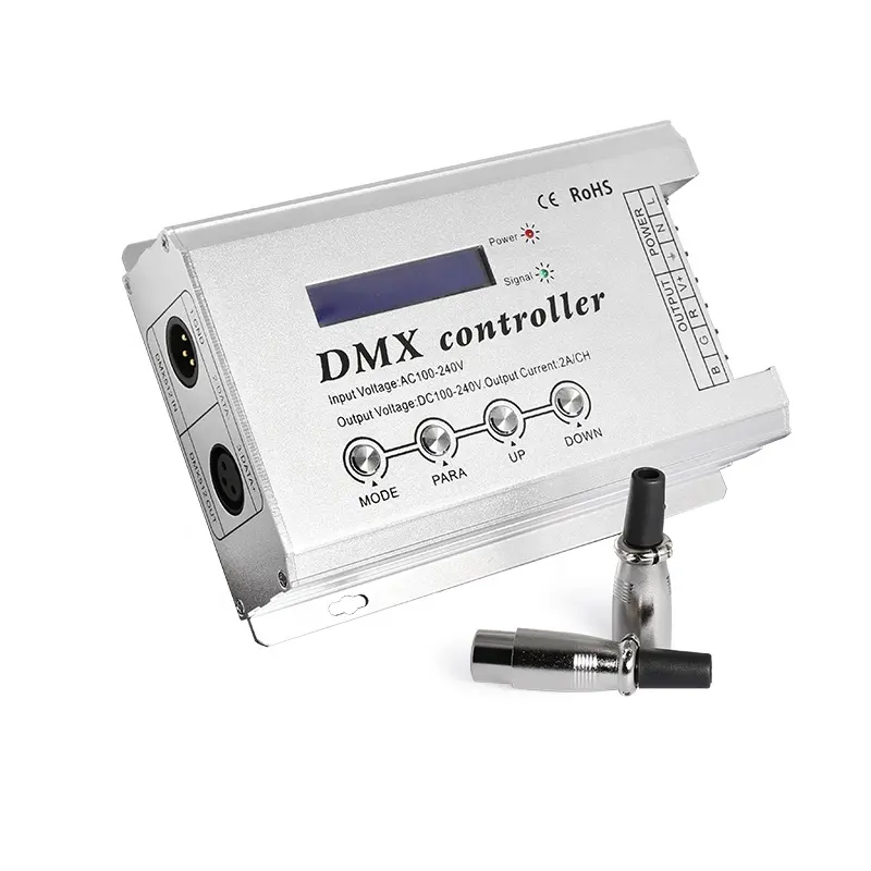 DMX512 Controller RGB AC100-240V 2ax3ch AC230V/240V Manual SWITCH RF DC 100 ~ 240V Umum Anoda 4 Line 3 Saluran 0.77Kg 1 Tahun