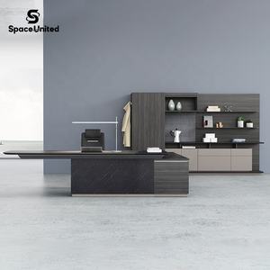 Meubles de bureau de direction modernes de luxe SpaceUnited Bureau d'<span class=keywords><strong>ordinateur</strong></span> en forme de L Bureau de direction de PDG - Product Image 1