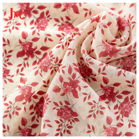 Tissu en polyester imprimé sur mesure, tissu en chiffon 100% polyester, motif floral pour robe femme