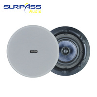 CR525 Offre Spéciale meilleure qualité sonore 5.25 pouces système de cinéma maison 30W haut-parleur de plafond coaxial bidirectionnel sans cadre