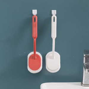 <b>Long</b>-<b>handled</b> Sponge Cleaning <b>Brush</b> Multi-functional Bathroom Kitchen Stain Remover Pot <b>Brush</b> Household Cleaning Tool - Product Image 2