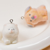 Porte-clés 3D unisexe mignon pour chien porte-clés miniature en peluche pour les fêtes de mariage, sac de voiture, sac à dos, pendentif cadeau