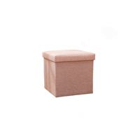 Pouf de rangement carré moderne pliable pour salon, avec bac de rangement intégré, design personnalisable, vente en gros
