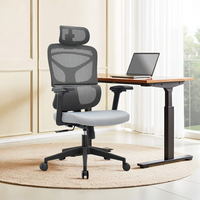 Chaise de bureau pivotante de direction ergonomique en maille avec support lombaire, fabriquée à Foshan