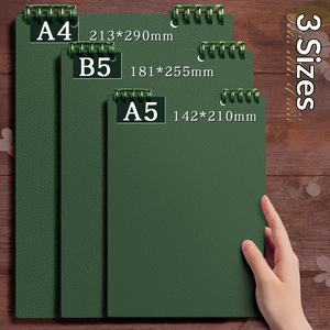 Bloc-notes <span class=keywords><strong>A4</strong></span> à spirale, feuilles mobiles, design esthétique, cadeau idéal pour étudiants, bloc-notes B5 détachable, papeterie en gros - Product Image 3