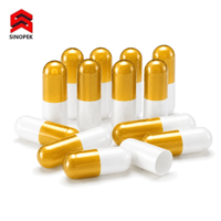 Capsules vides de gélatine pour tisanes SINOPEK, qualité granulée, impression personnalisée, fabrication OEM, vente en gros