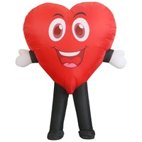 Costume gonflable de dessin animé pour adultes et enfants, accessoires amusants pour Halloween, tenue de fête cosplay, costumes de performance gonflables