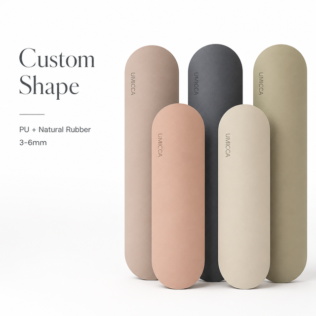 Custom Shape PU Natural Rubber Yoga Mat Oval Capsule Design Non Slip Eco Friendly Logo Printed Yoga Mat for Fitness Brands