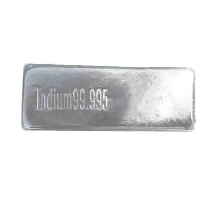 Lingote de indium metálico, 99,99, barras de Indio, 1 kg