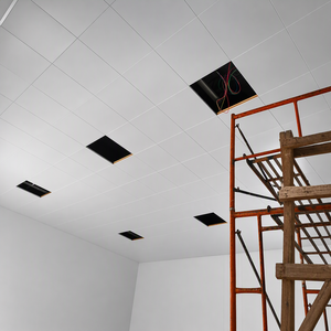 Pannelli <span class=keywords><strong>per</strong></span> Controsoffitto in Alluminio 600x600mm, Rivestimento in Polvere, Insonorizzati e Impermeabili <span class=keywords><strong>per</strong></span> Centri Commerciali, Scuole, Ospedali - Product Image 2
