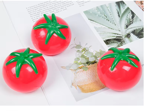 Jouet sensoriel créatif en TPR en forme de <span class=keywords><strong>tomate</strong></span>, jouet anti-stress à presser, boule d'eau amusante et amusante, jouet à mémoire de forme qui rebondit - Product Image 2