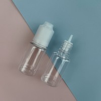 Produsen menyediakan botol plastik PET 15ML pendek dan Stout anti-maling yang aman dengan tekanan untuk mengisi minyak dan botol pigmen.