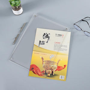 源工厂环保定制亚克力名片展示架台标信达品牌商务促销桌面 - Product Image 3