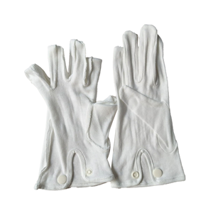 ถุงมือผ้าฝ้ายถักพร้อมกระดุมพลาสติกสำหรับงานเย็บแบบนุ่มใส่สบาย - Product Image 4