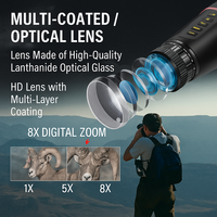 Monoculaire de vision nocturne NV4300 avec capteur Starlight, illuminateur IR 850nm, caméra de vision nocturne 4K pour la chasse