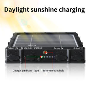 Trail Camera Solarstrompanel für Jagd Trail Game Kamera oder Hirschfutter 18000 mAh 3 W unterstützender 12 V 9 V 6 V Typ C DC5521 Stecker - Product Image 3