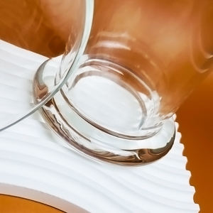 Pot à bonbons de stockage de bougie parfumée mate transparente pour décoration de la maison personnalisée avec dôme de couverture de cloche en verre - Product Image 6