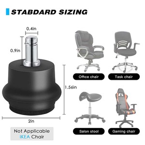 <span class=keywords><strong>Roulettes</strong></span> fixes fixes, chaise de bureau de remplacement ou <span class=keywords><strong>tabouret</strong></span> <span class=keywords><strong>roulettes</strong></span> pivotantes à, roues de chaise de bureau pour tapis - Product Image 5