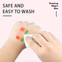 Ensemble de 208 fournitures artistiques pour enfants, crayons à l'huile en plastique non toxiques, crayons de couleur, marqueurs pour la peinture et le dessin des enfants