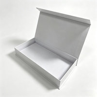 Emballage personnalisé haut de gamme en carton blanc de luxe avec impression de votre logo, boîte cadeau magnétique