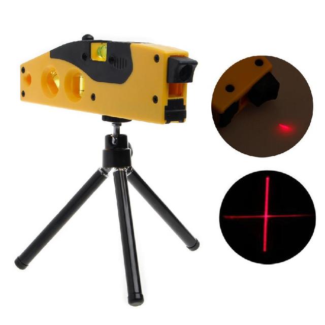 Multipurpose Cross Line Laser Level With Standard Measure Tape and Metric Rulers