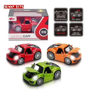 Miniatura Em Logam De Carros De Brinquedo 1:32 Logam Paduan Menarik Kembali Pintu Terbuka Die Cast Mobil Mainan dengan Musik cahaya