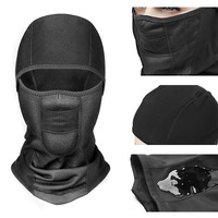 Nuevo pasamontañas con capucha a prueba de viento logotipo privado personalizado al por mayor pasamontañas negro máscaras de esquí para motocicleta