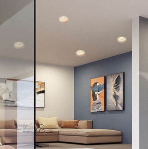 Gc07001 Cổ Phiếu nhà máy hiện đại tối giản nhúng dẫn thạch cao <span class=keywords><strong>downlight</strong></span> 7W 10W thạch cao Trần lõm trimless <span class=keywords><strong>COB</strong></span> Spotlight - Product Image 4